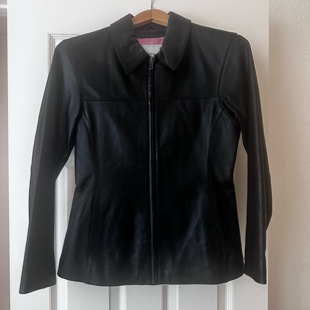 Beautiful and Classy Black Leather Jacket